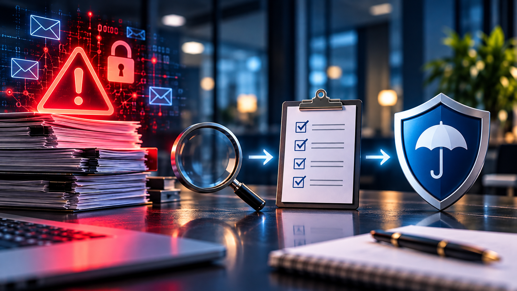 Illustration de la gestion d’un incident de confidentialité